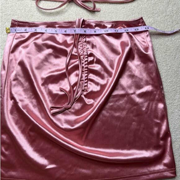 SHEIN: Silky Matching Skirt Set Mauve Pink - Picture 2 of 10